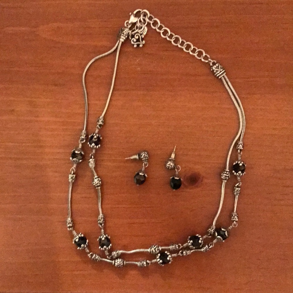 Set of Brighton necklace and earrings